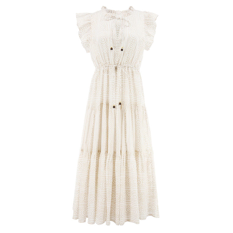 Cinched Flirty Midi Dress image number null