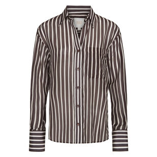 Joey Long Sleeve Silk Voile Shirt