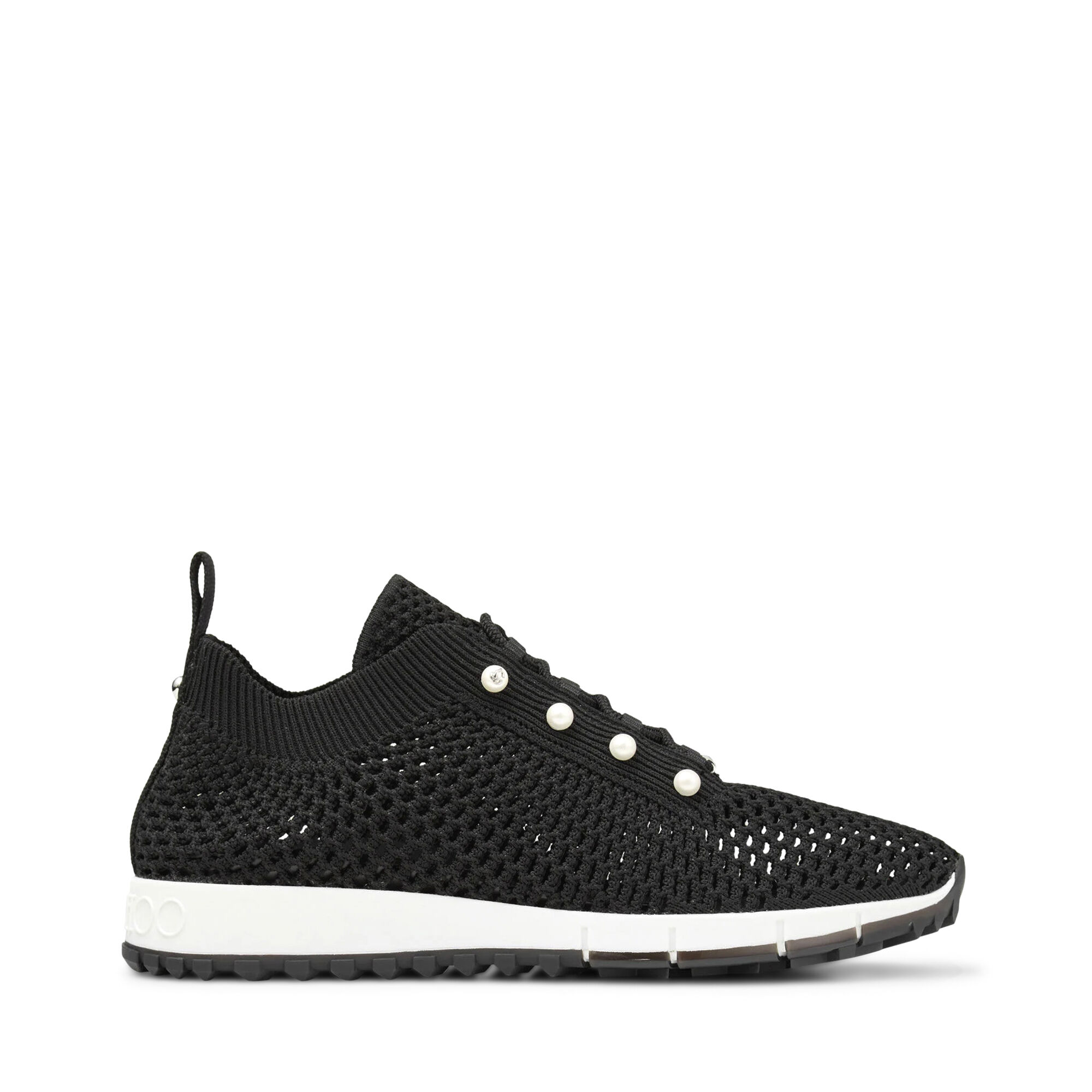 Jimmy Choo Veles Crochet Knit Sneakers With Pearls | Tootsies