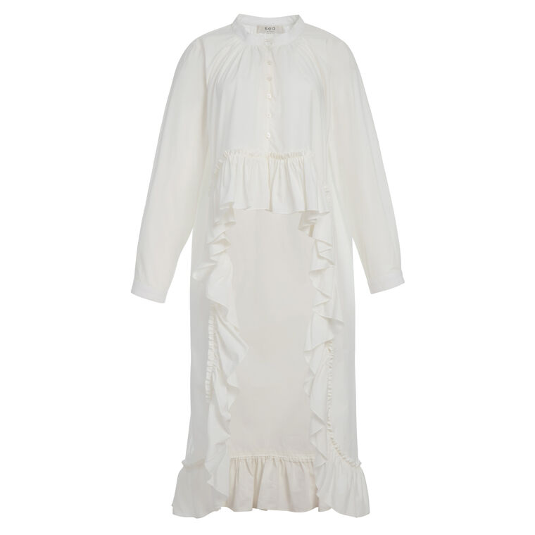 Solene Long Sleeve High-Low Top image number null