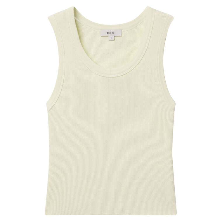 Shrunken Poppy Ribbed Tank image number null