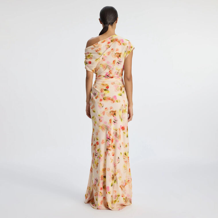 Poppy Silk Gown image number null