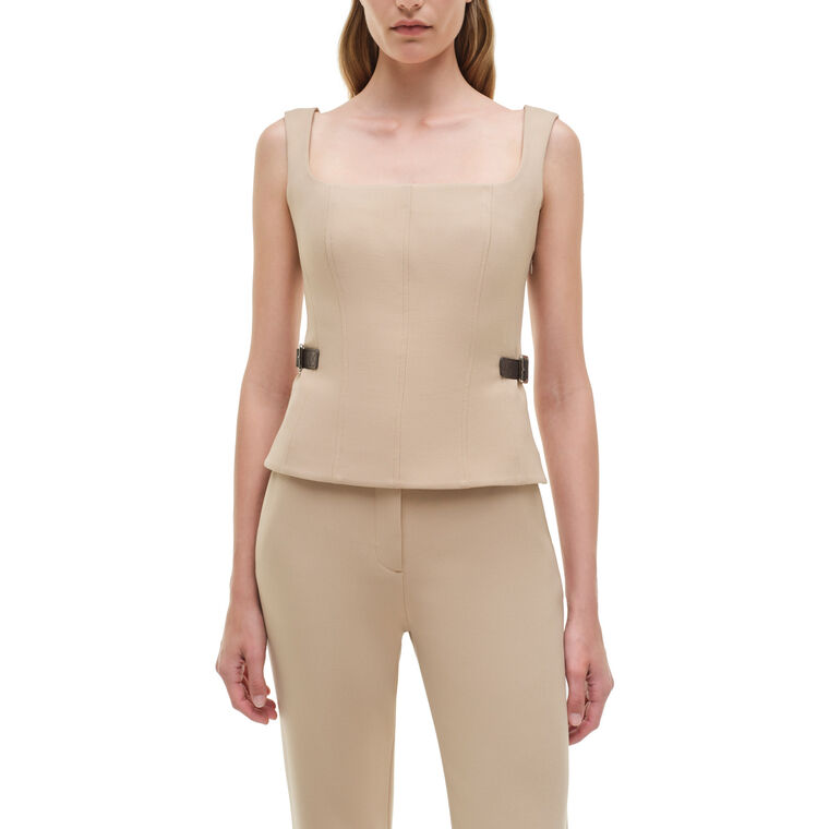 Windsor Sleeveless Belted Top image number null