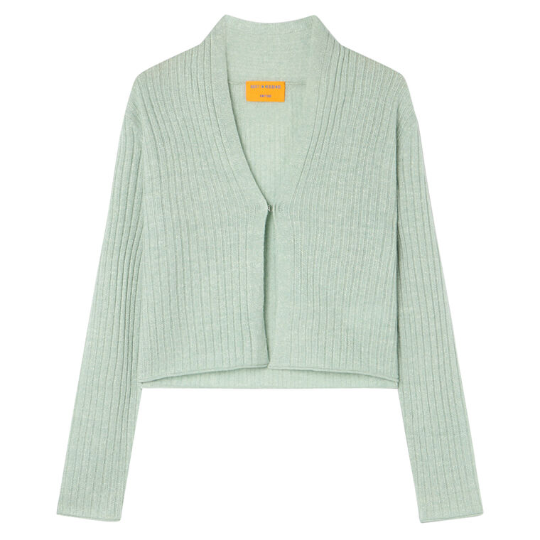 Rib Stealth Cardigan image number null