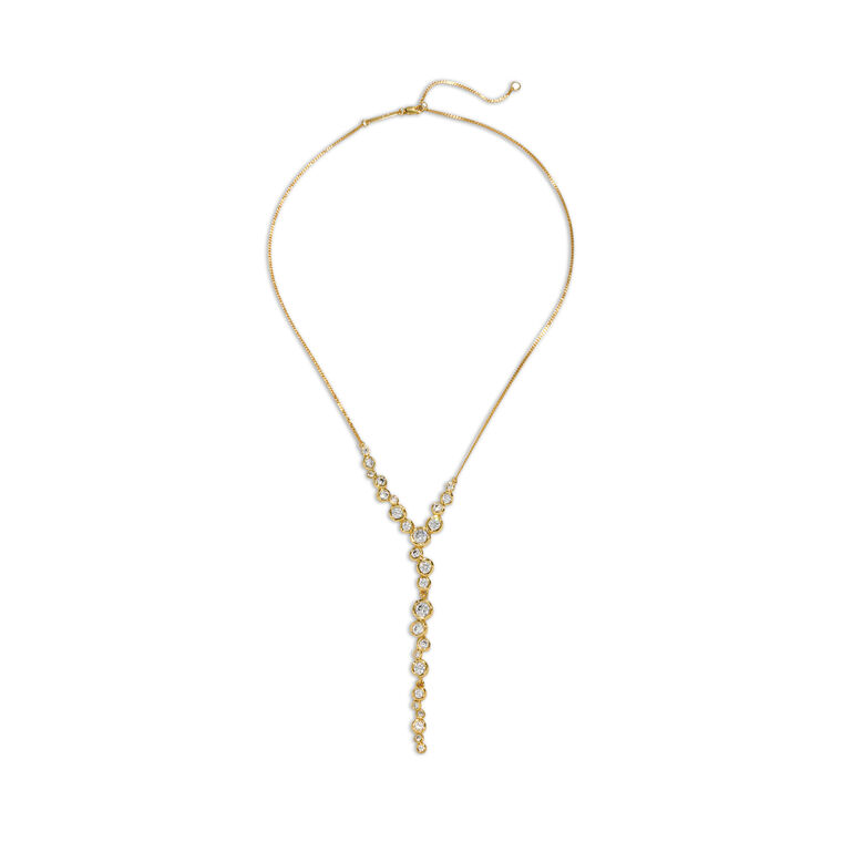 Asterales Gold Cascading Necklace image number null