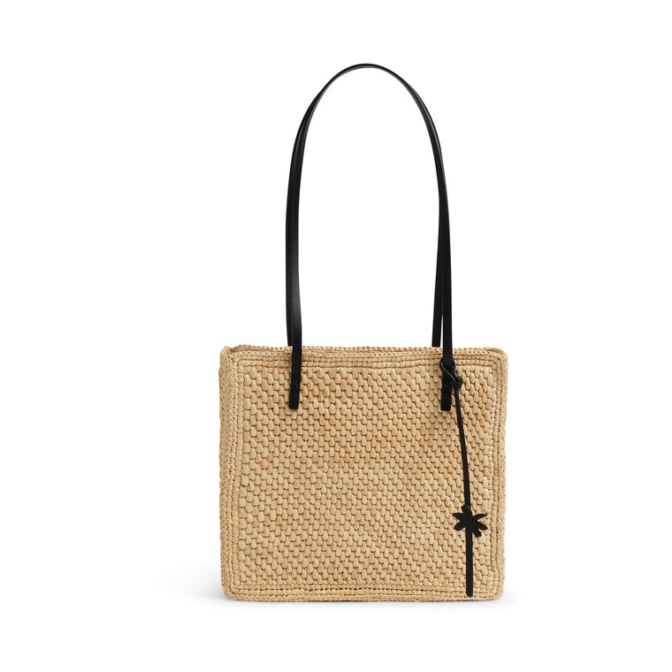 Inez Raffia Tote Bag image number null