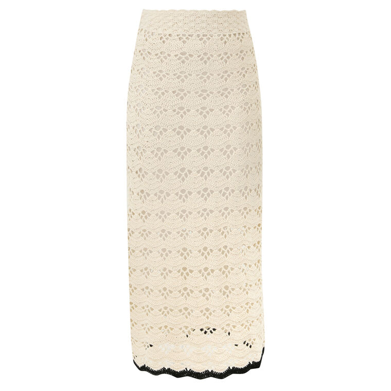 Rhiannon Crochet Midi Skirt image number null
