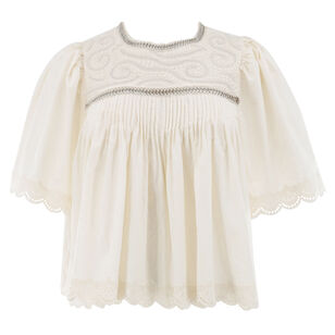 Larissa Embroidery Short Sleeve Blouse