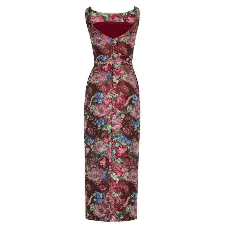 Sarita Floral Jacquard Dress image number null