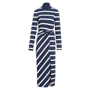 Brindy Long Sleeve Turtleneck Midi Dress