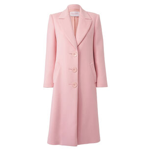 Single-Breasted Wool Coat