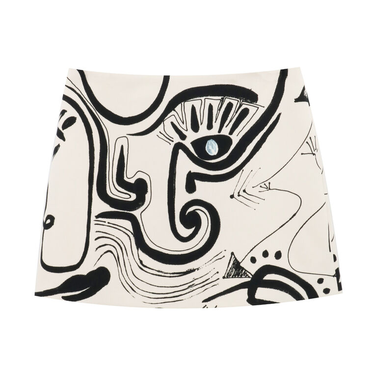Maros Abstract Art Skirt image number null