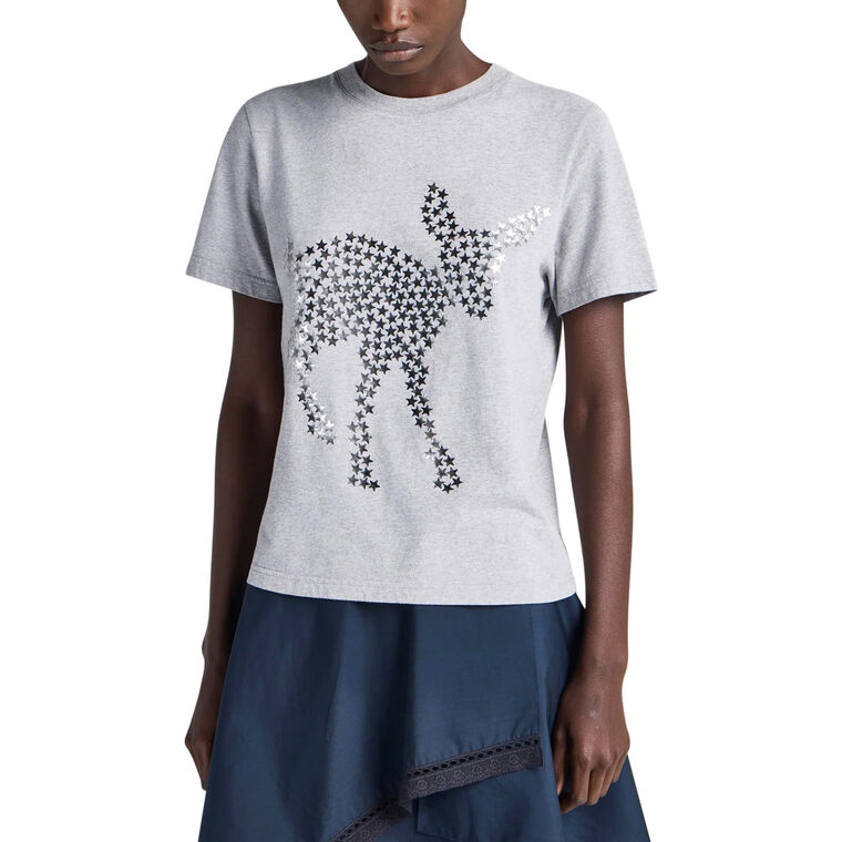 Animal Stars Graphic Print T-Shirt image number null