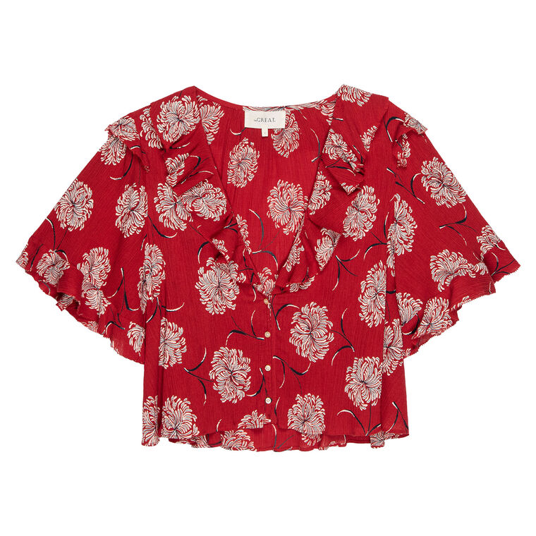 The Bower Lantern Sleeve Top image number null