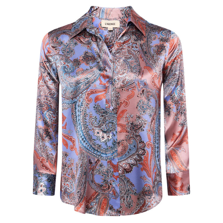 Dani 3/4 Sleeve Silk Blouse image number null