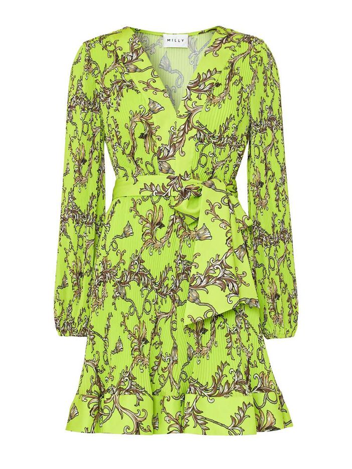 Liv Milly Chain Pleated Dress image number null