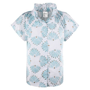 Jenny Peacock Print Top