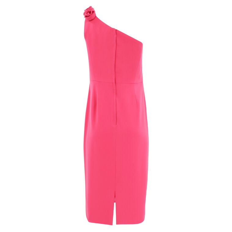 One Shoulder Rose Dress image number null