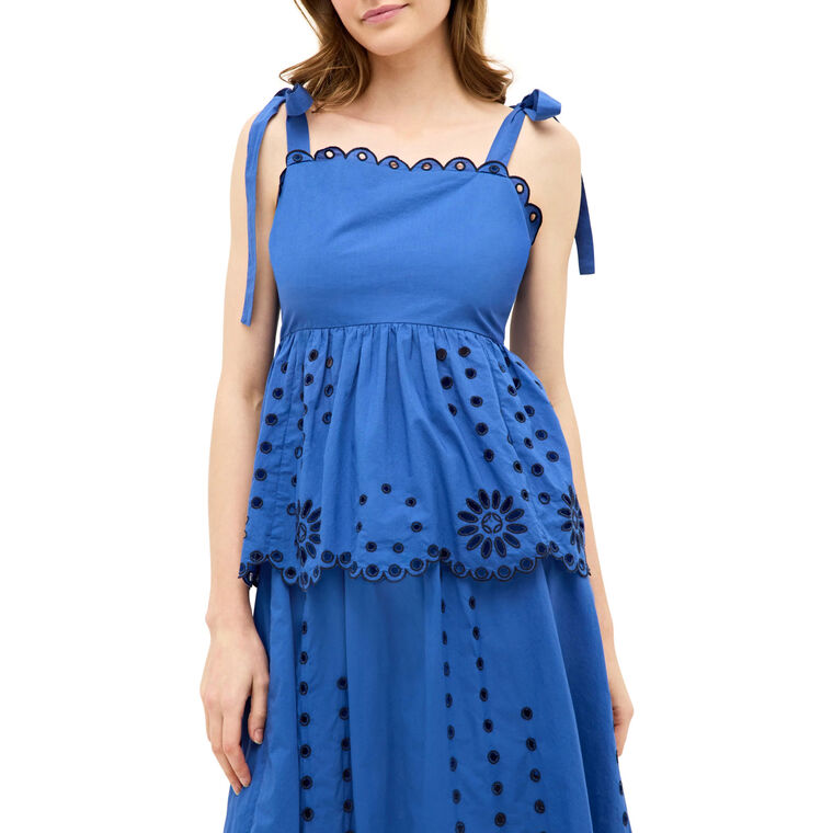 Jolly Sleeveless Embroidery Top image number null