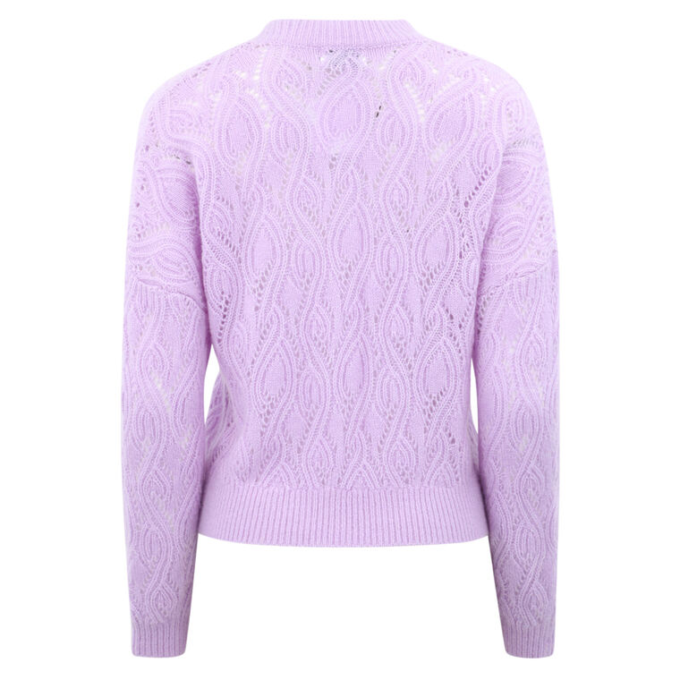 McKinnon Pointelle V-Neck Sweater image number null