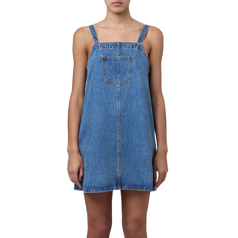 Tuesday Sleeveless Denim Mini Dress image number null