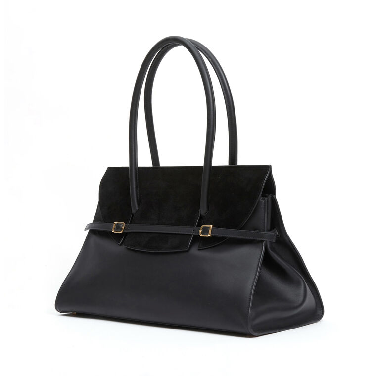River Suede Shoulder Bag image number null