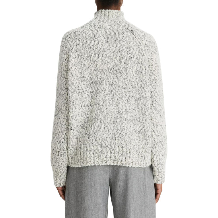 Italian Marled Wool-Blend Turtleneck Sweater image number null