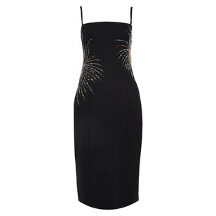 Britney Firework Sleeveless Midi Dress