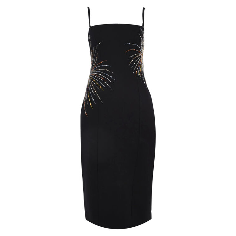 Britney Firework Sleeveless Midi Dress image number null