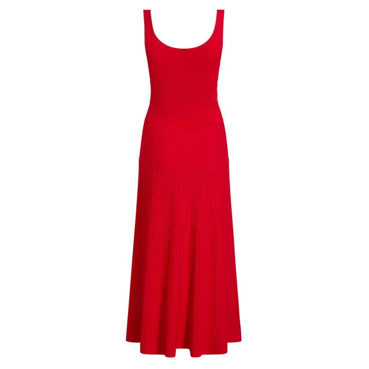 Gemma Sleeveless Midi Dress In Compact Jacquard Knit image number null
