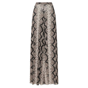 Printed Mesh Wide Leg Pant