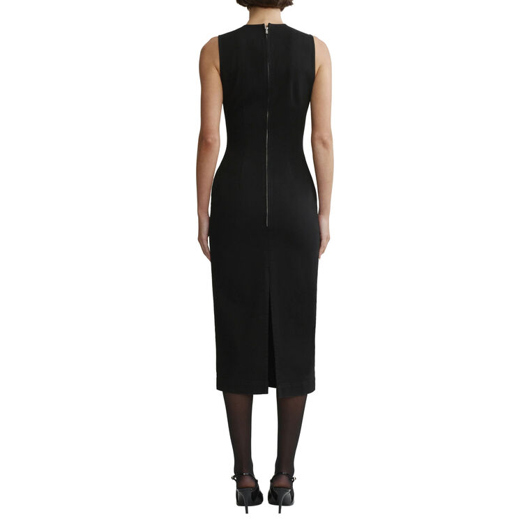 Esme Sleeveless Instasculpt Denim Midi Dress image number null