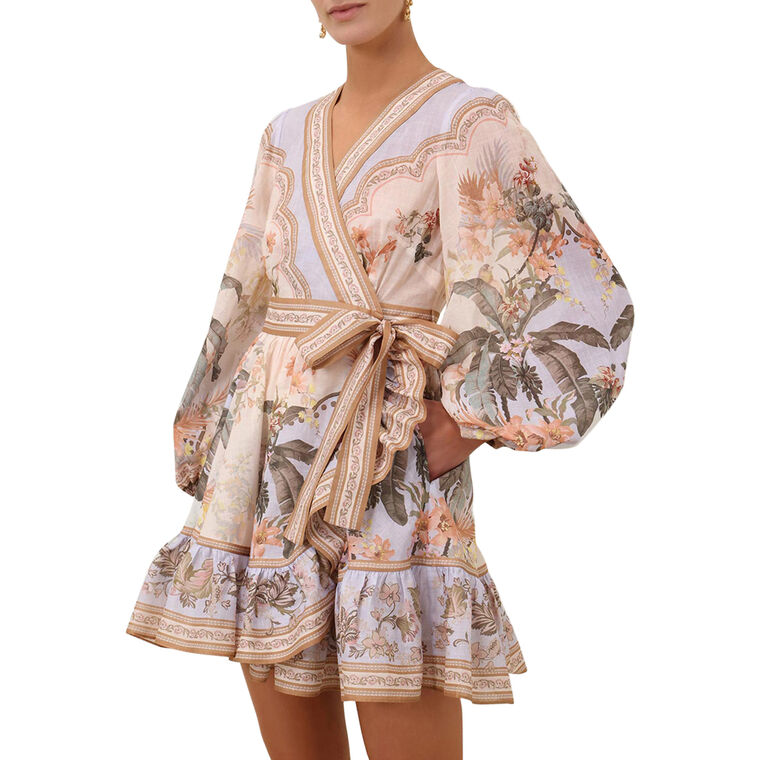 Wylie Mini Wrap Frill Dress image number null