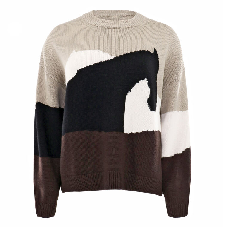 Giada Horse Merino Wool Crewneck Sweater image number null
