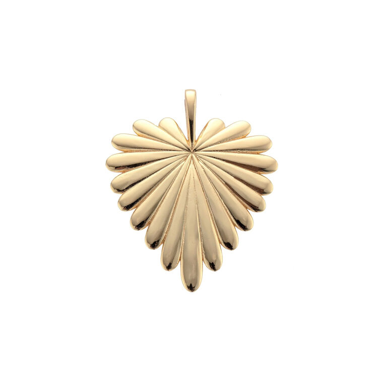 Love Full-Heart Pendant On Link Chain image number null