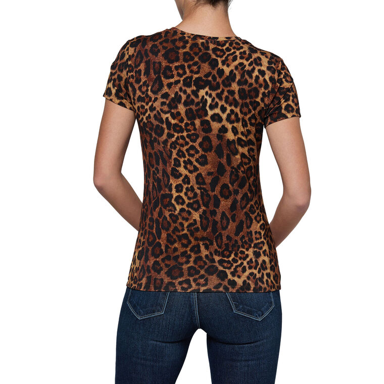 Ressi Leopard Crew T-Shirt image number null