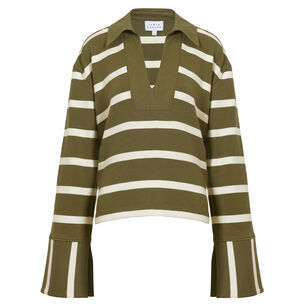 Whitney Collared Long Sleeve Top