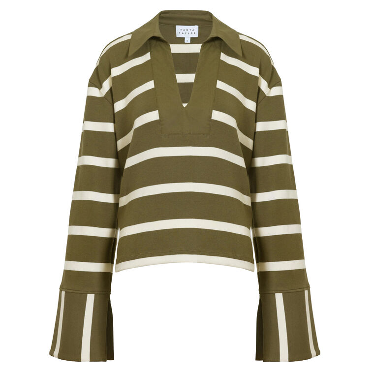 Whitney Collared Long Sleeve Top image number null