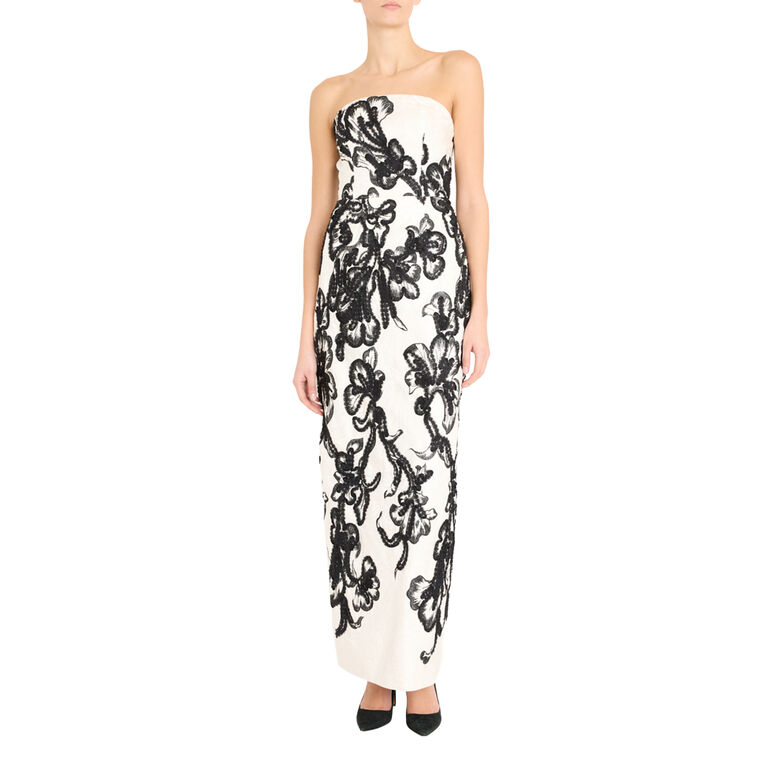 Orion Chiffon Embroidered Maxi Dress image number null