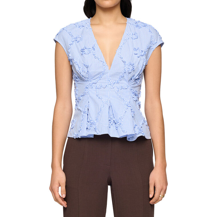 Billie Short Sleeve Pleat Shirt image number null