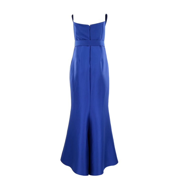 Strapless Origami Belted Gown image number null
