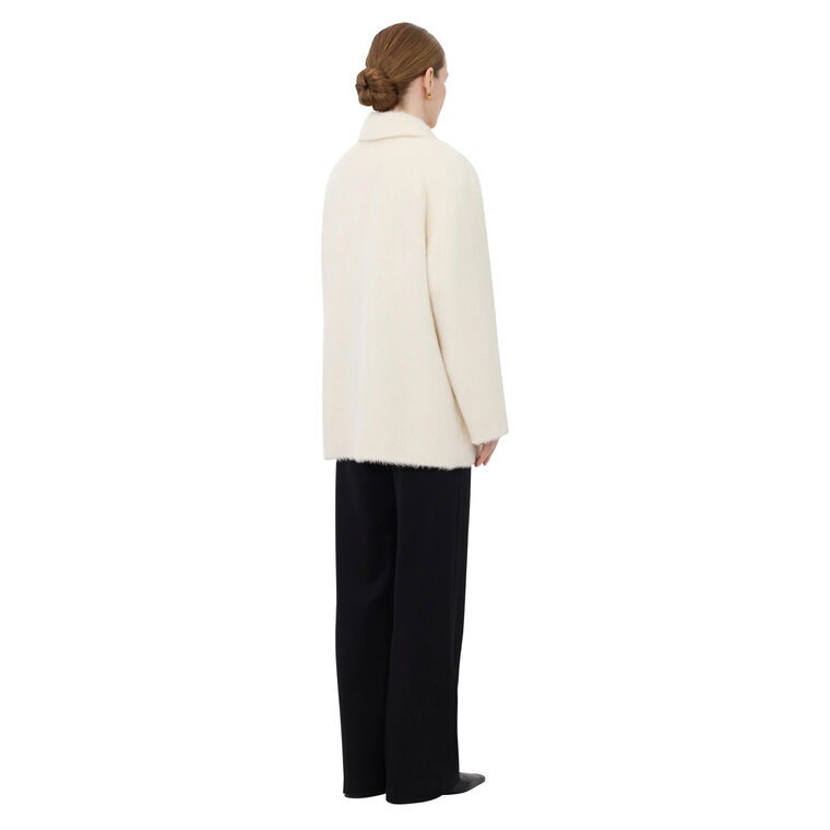 Jakob Alpaca Wide Fit Short Coat image number null