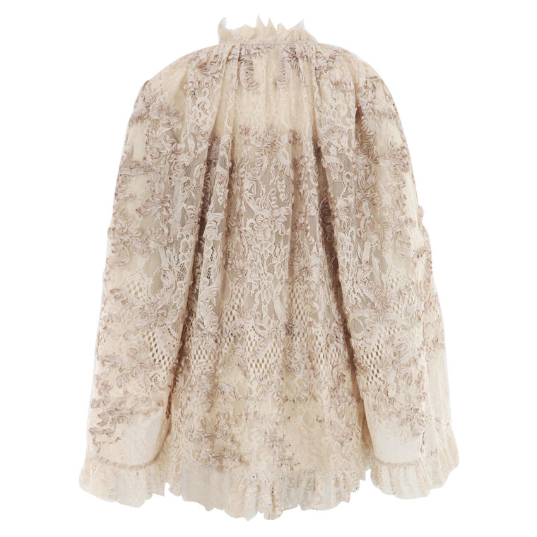 Harmony Long Sleeve V-Neck Lace Blouse image number null