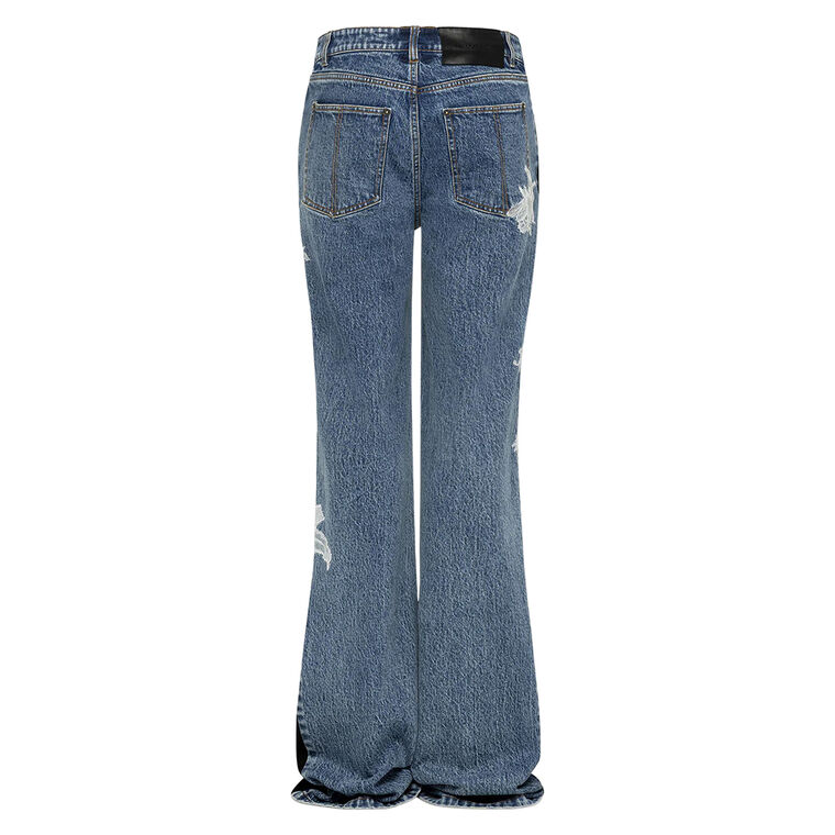 Zion Straight-Leg Lace Detail Jeans image number null