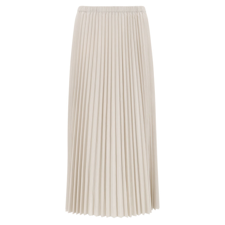 Italian Sporty Nylon Sunray Pleated Pull On Skirt image number null