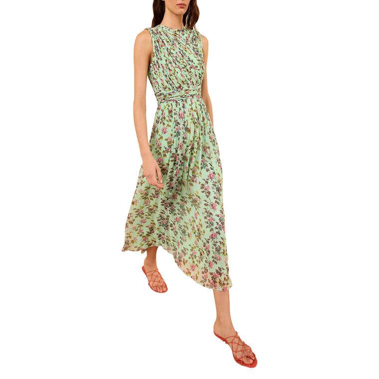 Celestina Sleeveless Silk Dress image number null