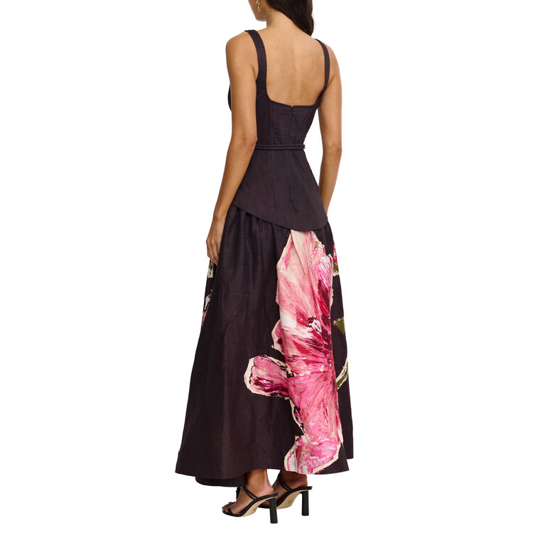 Actionhill Sleeveless Belted Maxi Dress image number null