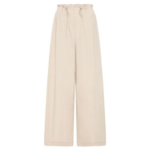Petit Paperbag Waist Wide-Leg Pant