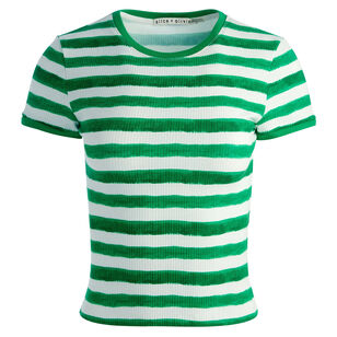 Tess Striped Crew Neck Tee
