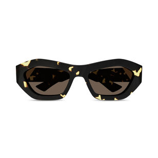 Triangle Logo Tortoise Sunglasses